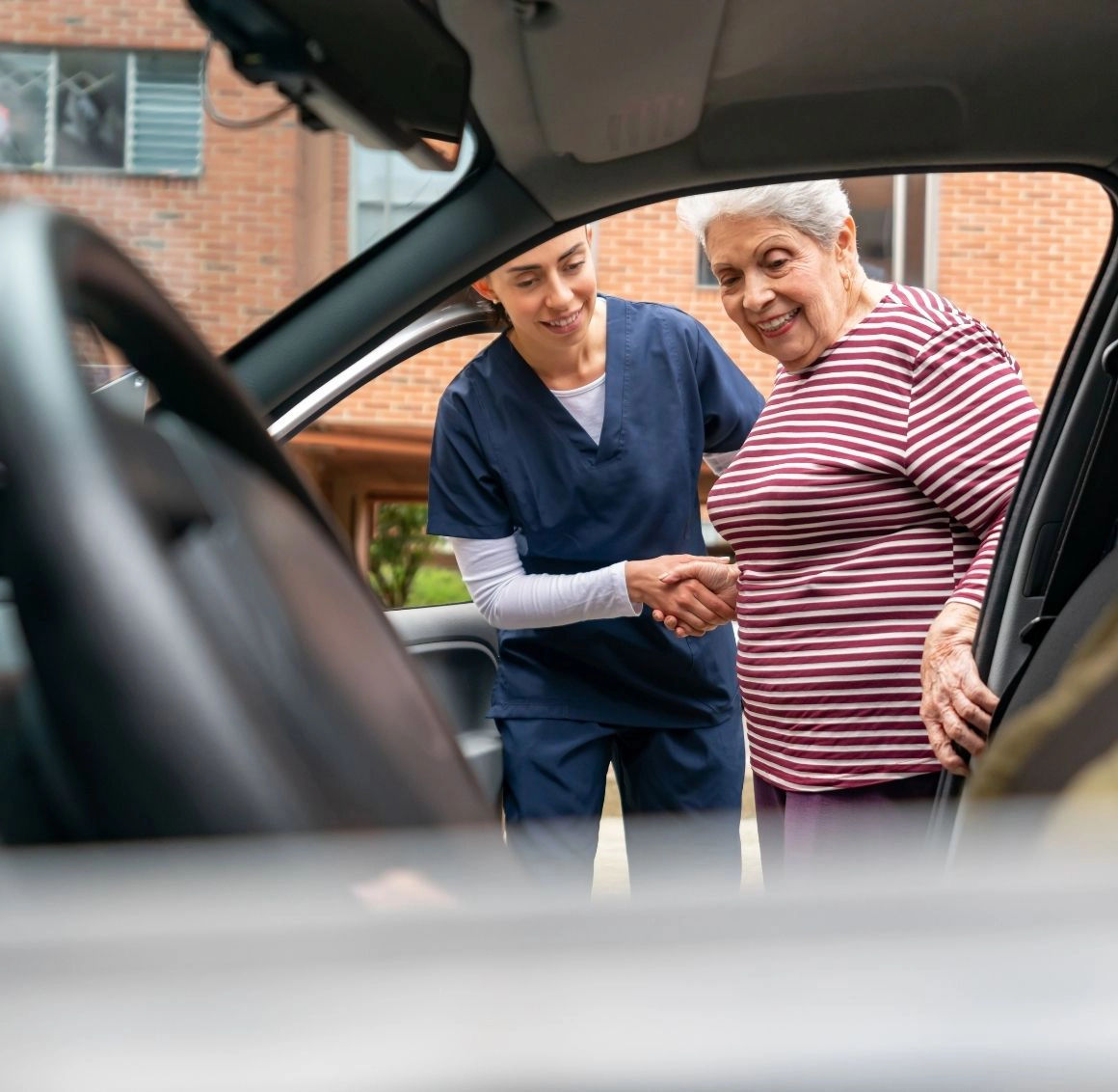 caregiver providing home care in San Mateo