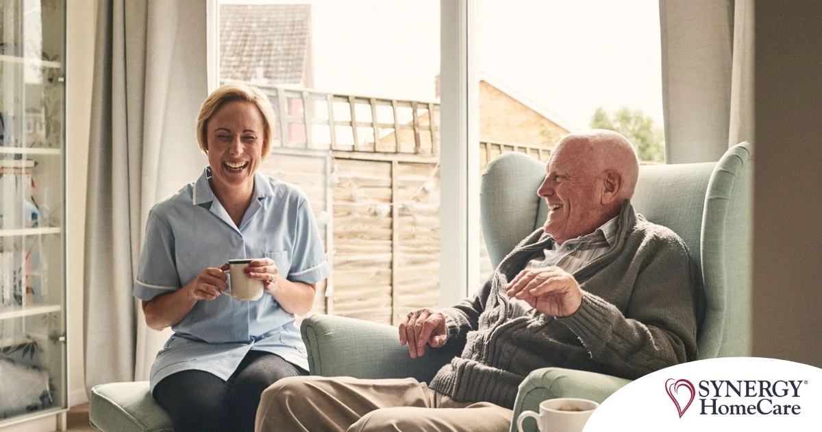 A caregiver provides Memory Care at Home to a senior