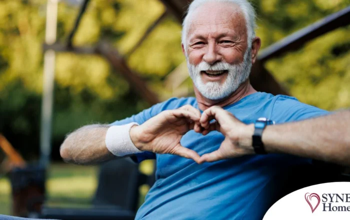 A senior stays active during men’s health month benefitting from senior health at home.