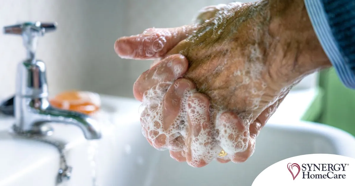 Small daily habits like hand washing support infection prevention in seniors.