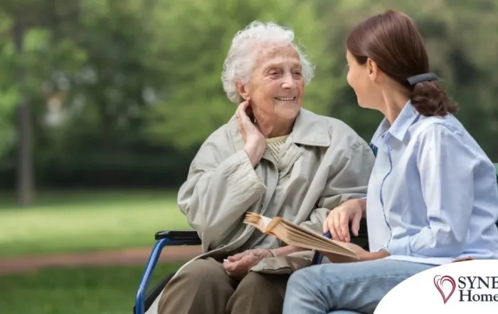 A companion caregiver fights depression in seniors through home care