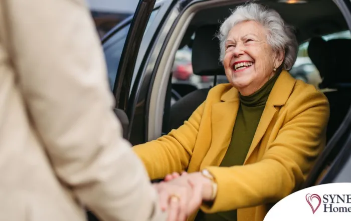 A loved one benefits from senior transportation services.