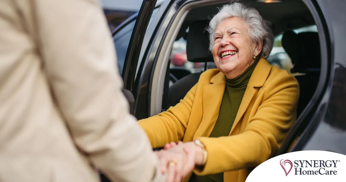 A loved one benefits from senior transportation services.